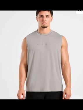 AYBL Men's Sleeveless Muscle Tank — Light Gray